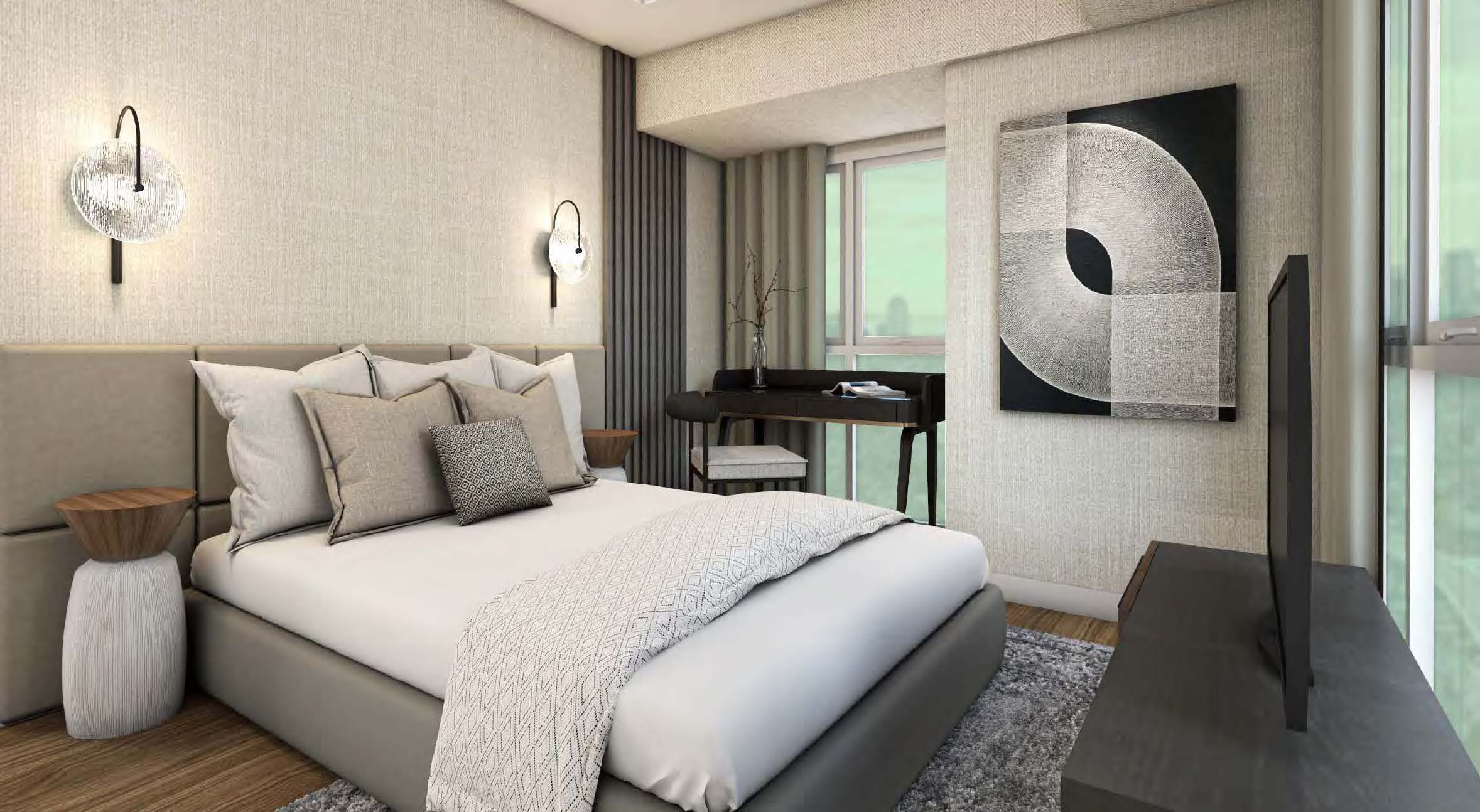 Sentrove bedroom, artist's rendering