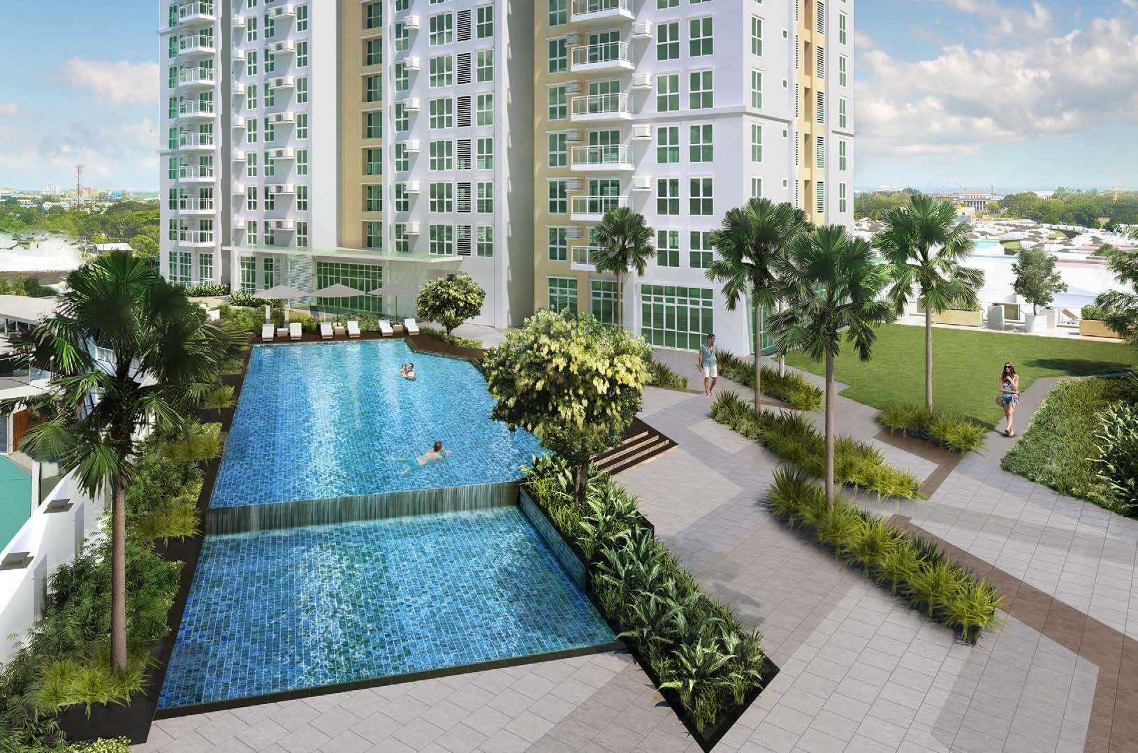 Sentrove amenity deck pool, artist's rendering