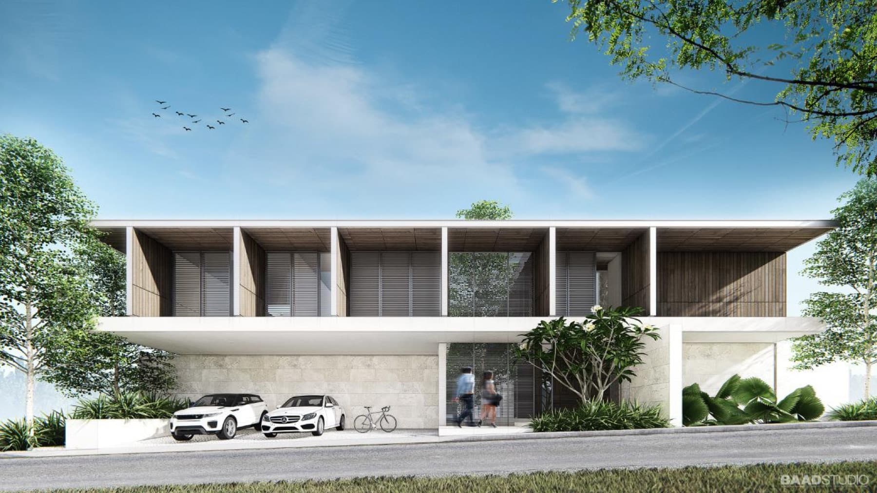 Arcilo, modern two-storey home, artist's rendering