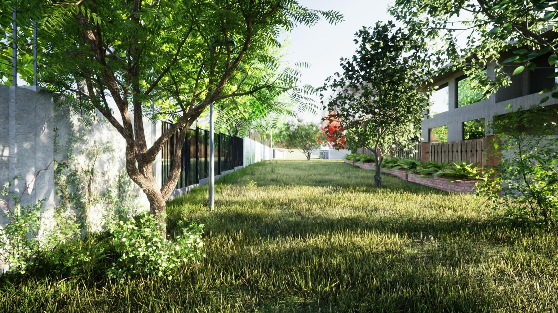 Arcilo, garden and greenway, artist's rendering