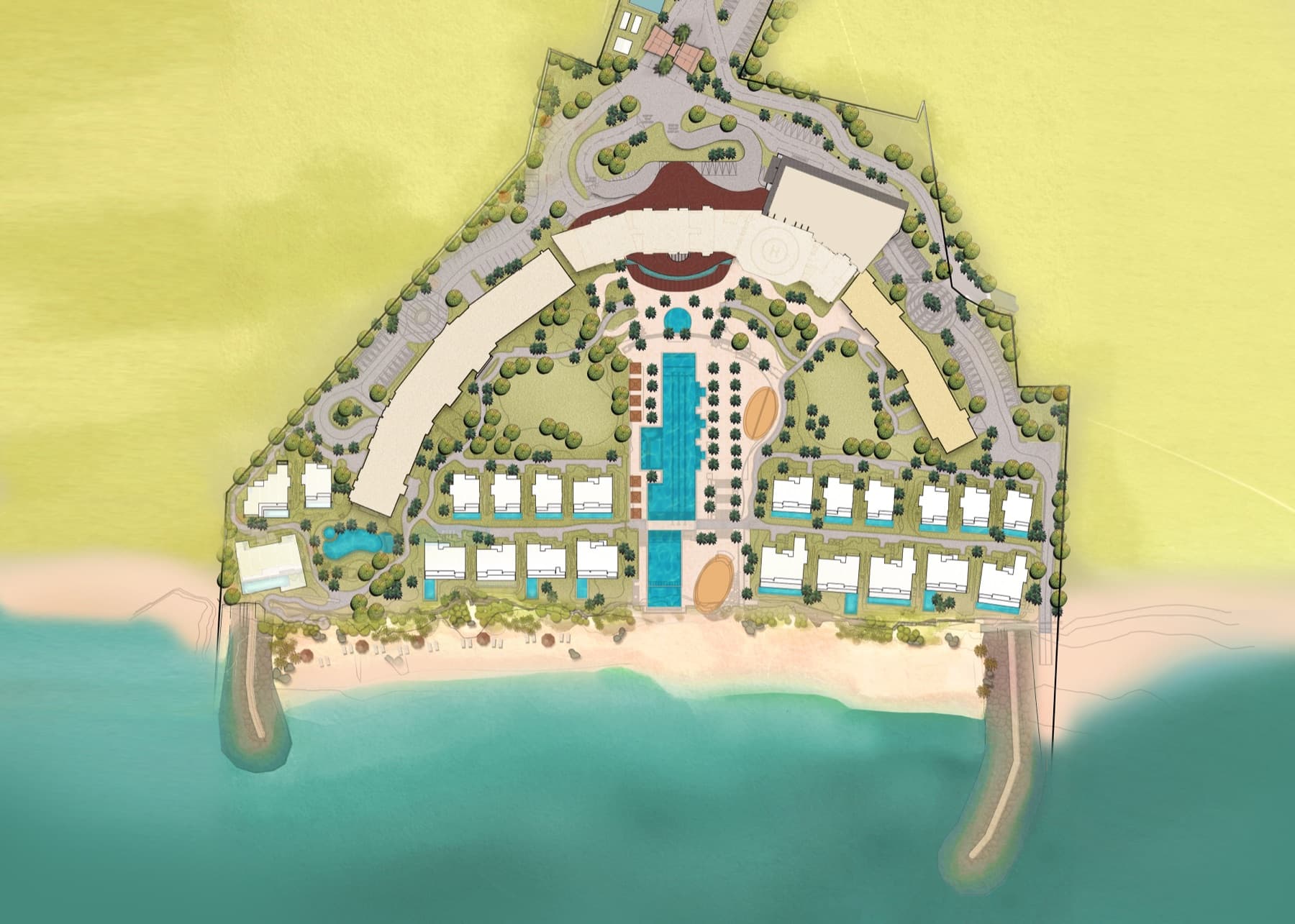 Aruga Resort and Residences, site development plan