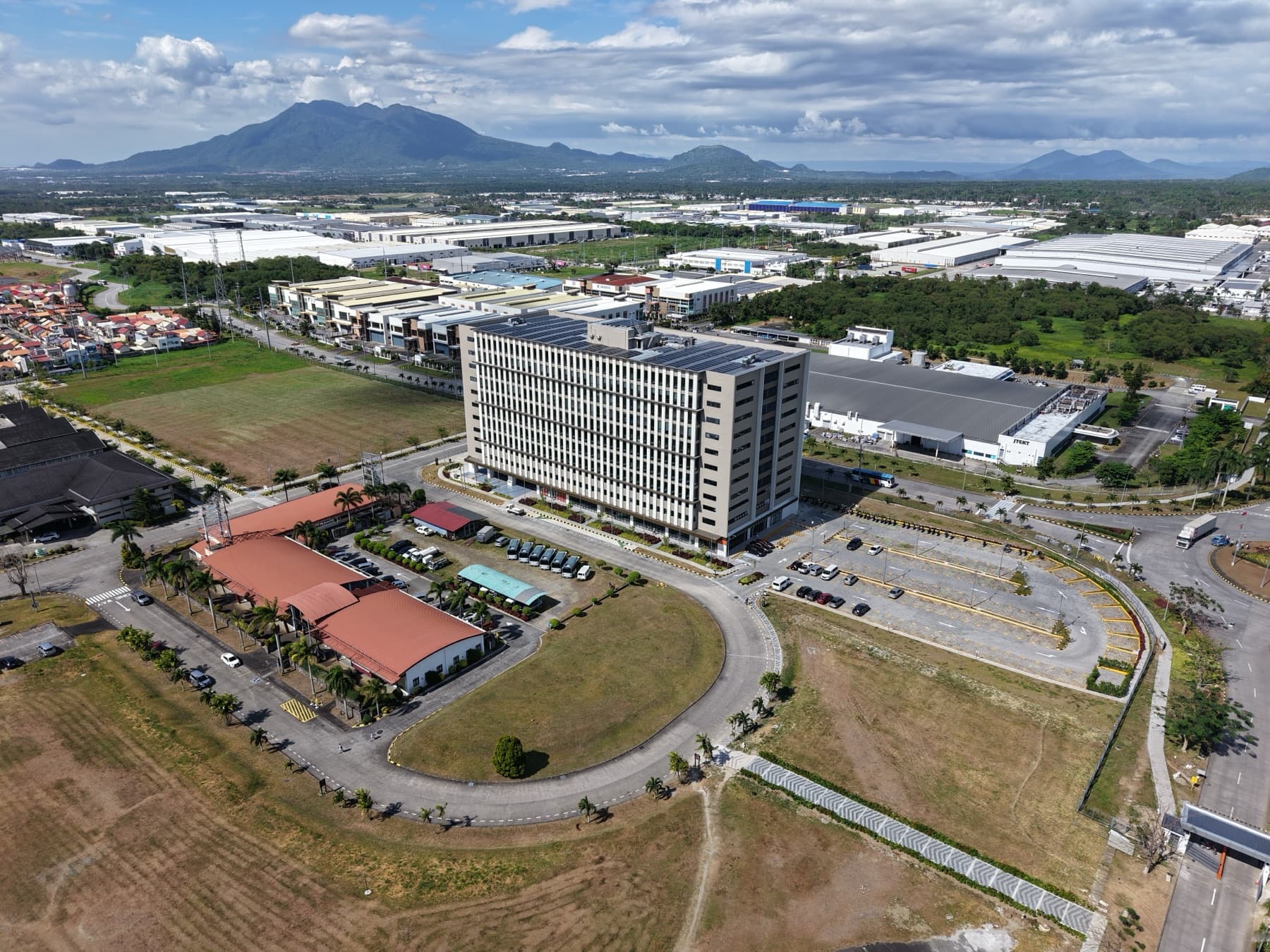 BizHub at LIMA Estate, aerial drone photo of LIMA Tower One