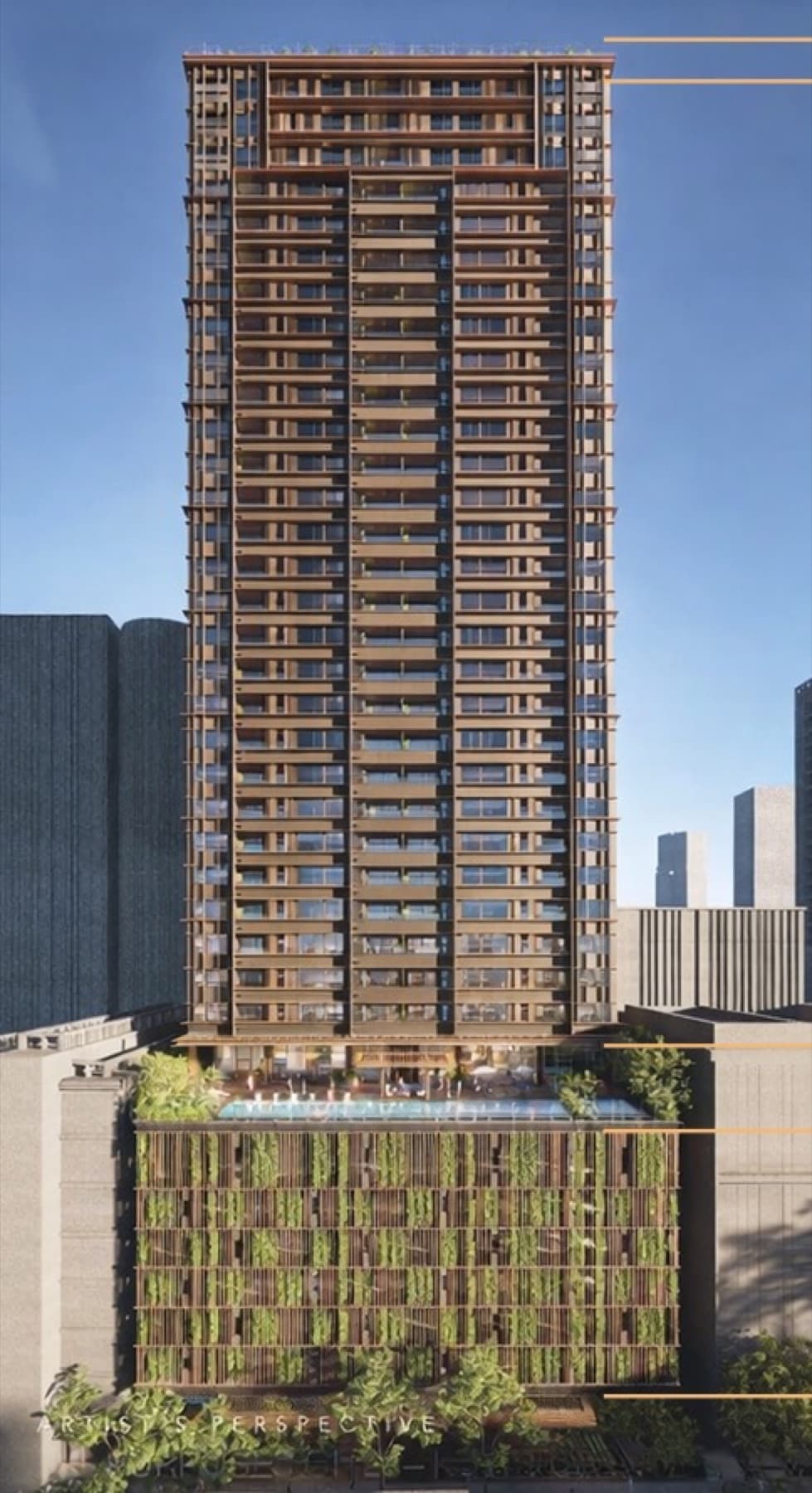 Sondris tower in Legazpi Village, Makati, artist's rendering