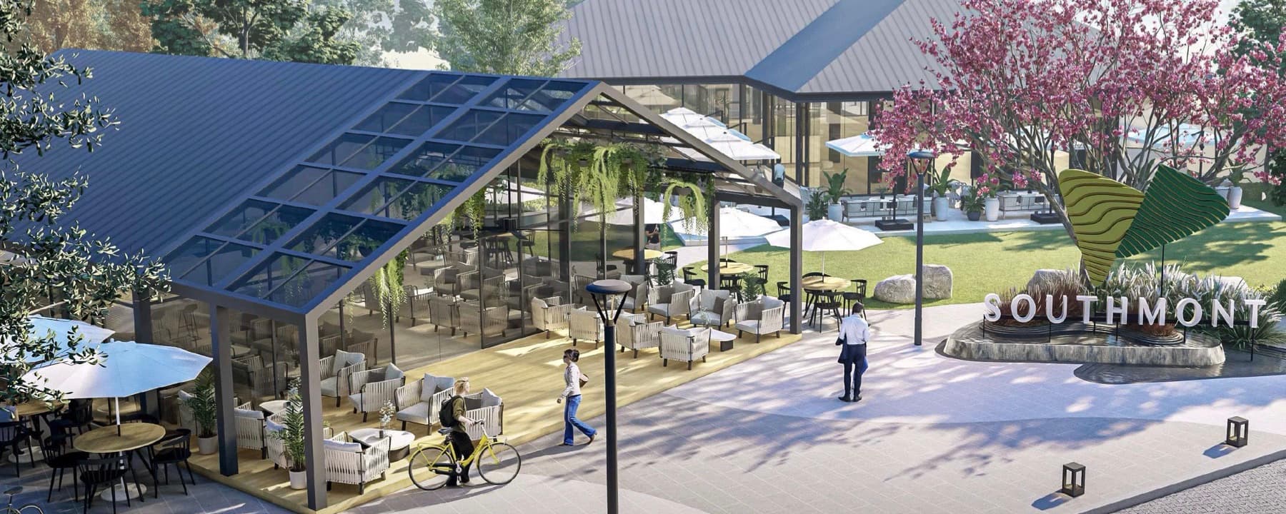 Southmont frontage cafe, artist's rendering