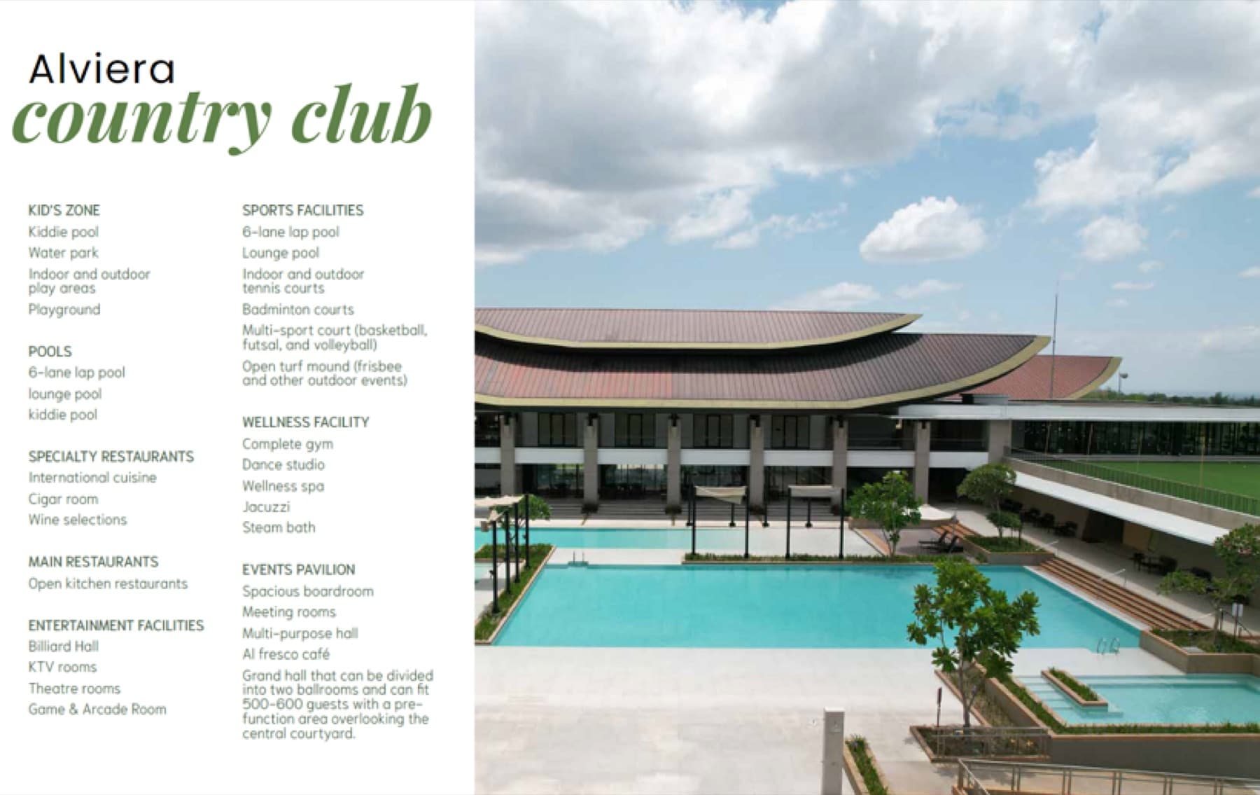 Alviera Country Club, clubhouse and pool