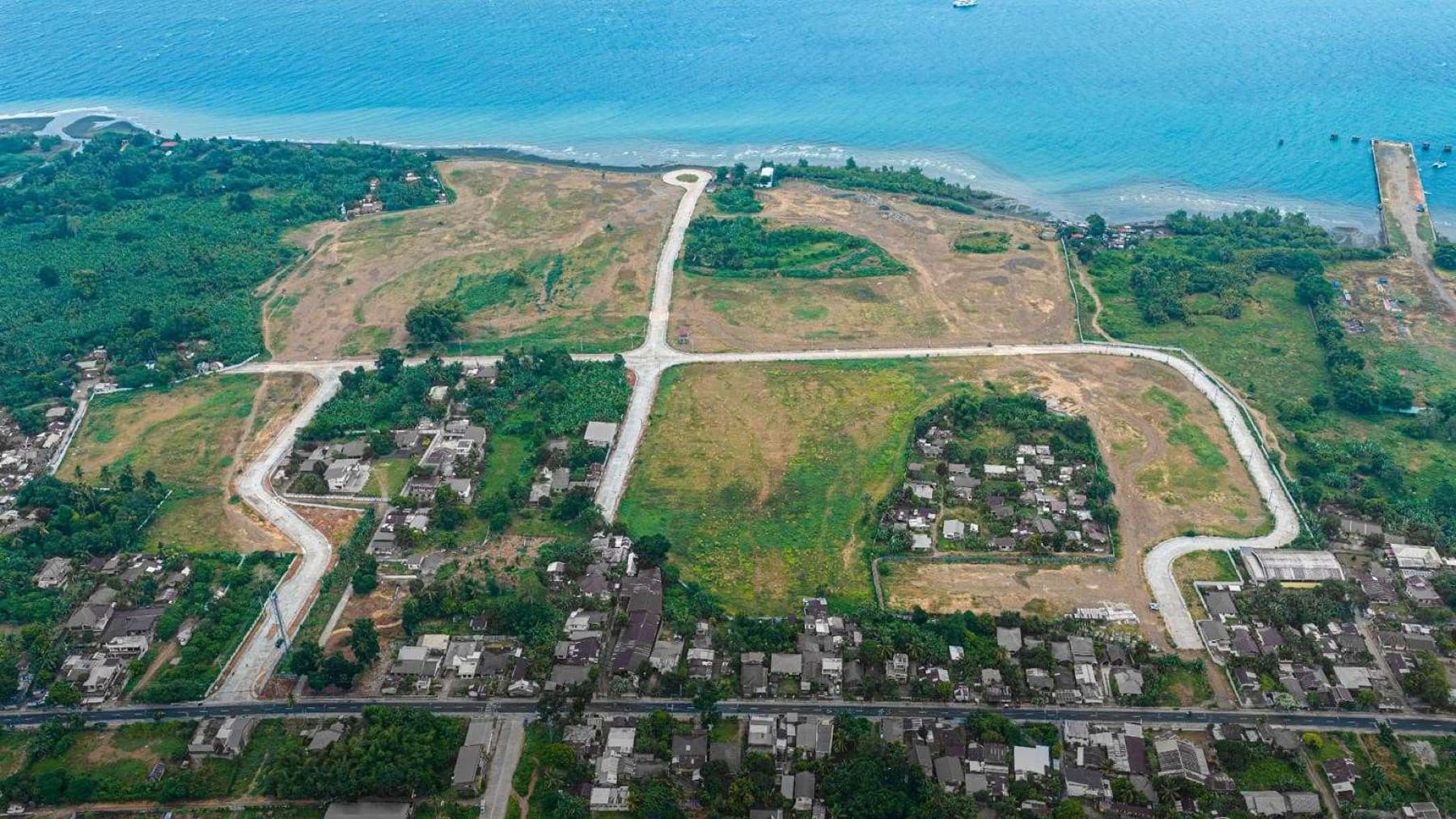 West Cebu Estate expansion area by the sea, aerial photo